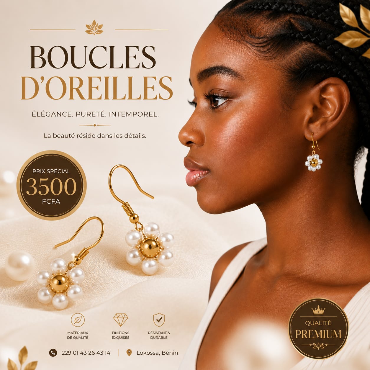 Boucles d'Oreilles Premium