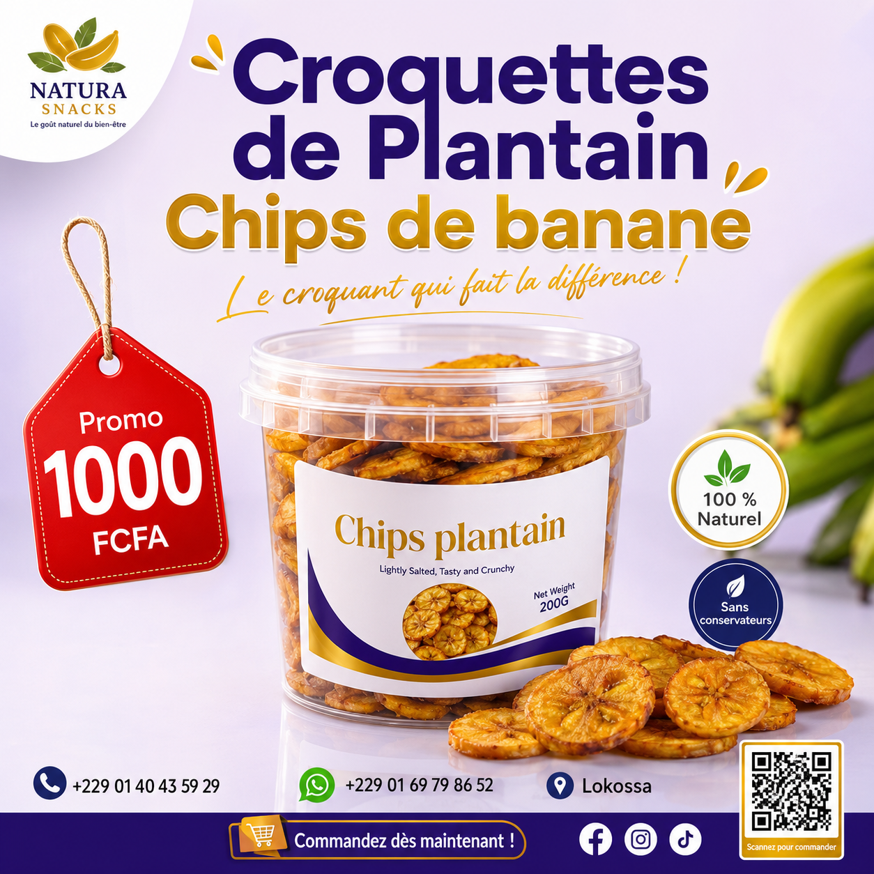 Natura Snacks — Chips Plantain